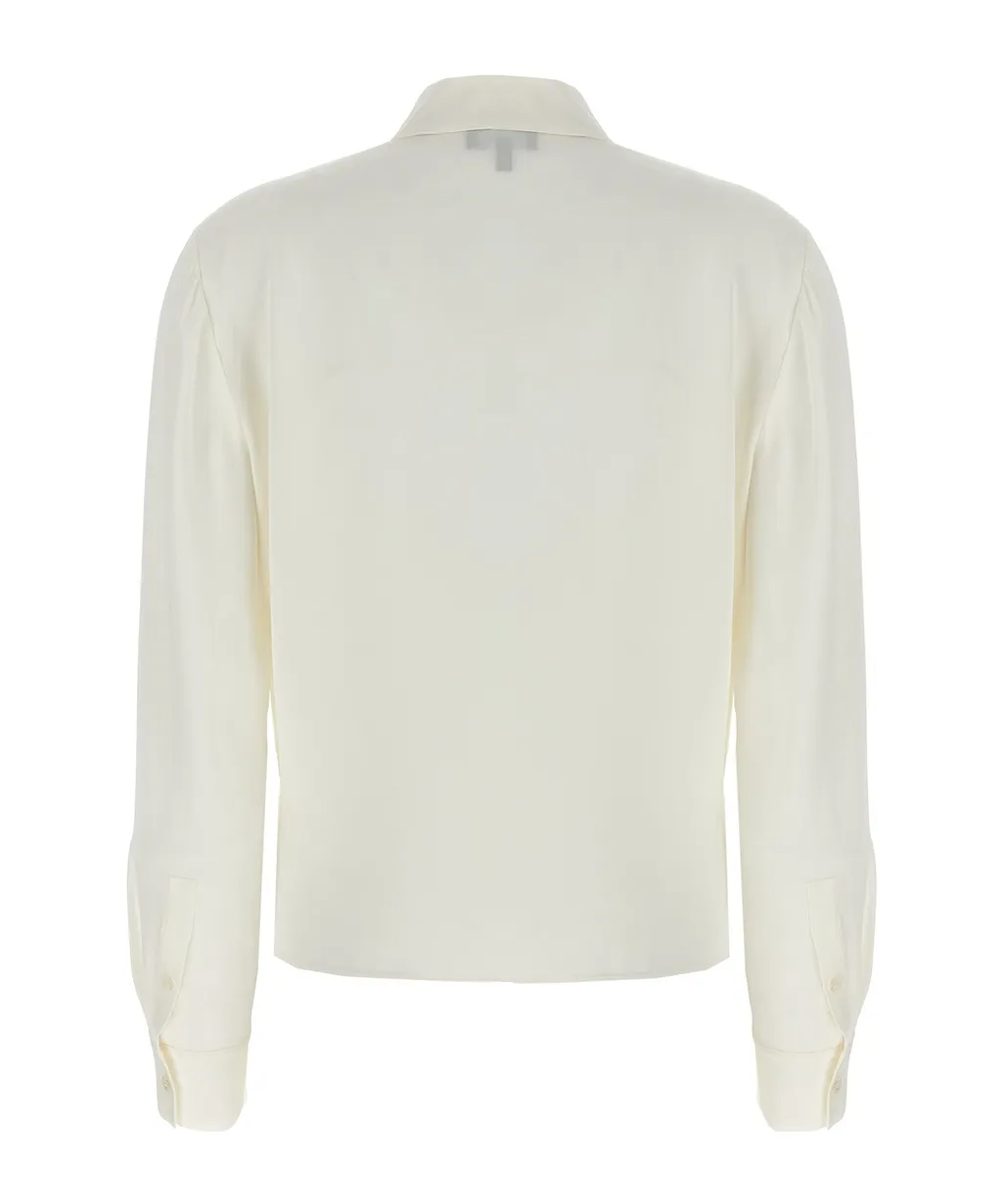 Theory V-Neck Draped Blouse
