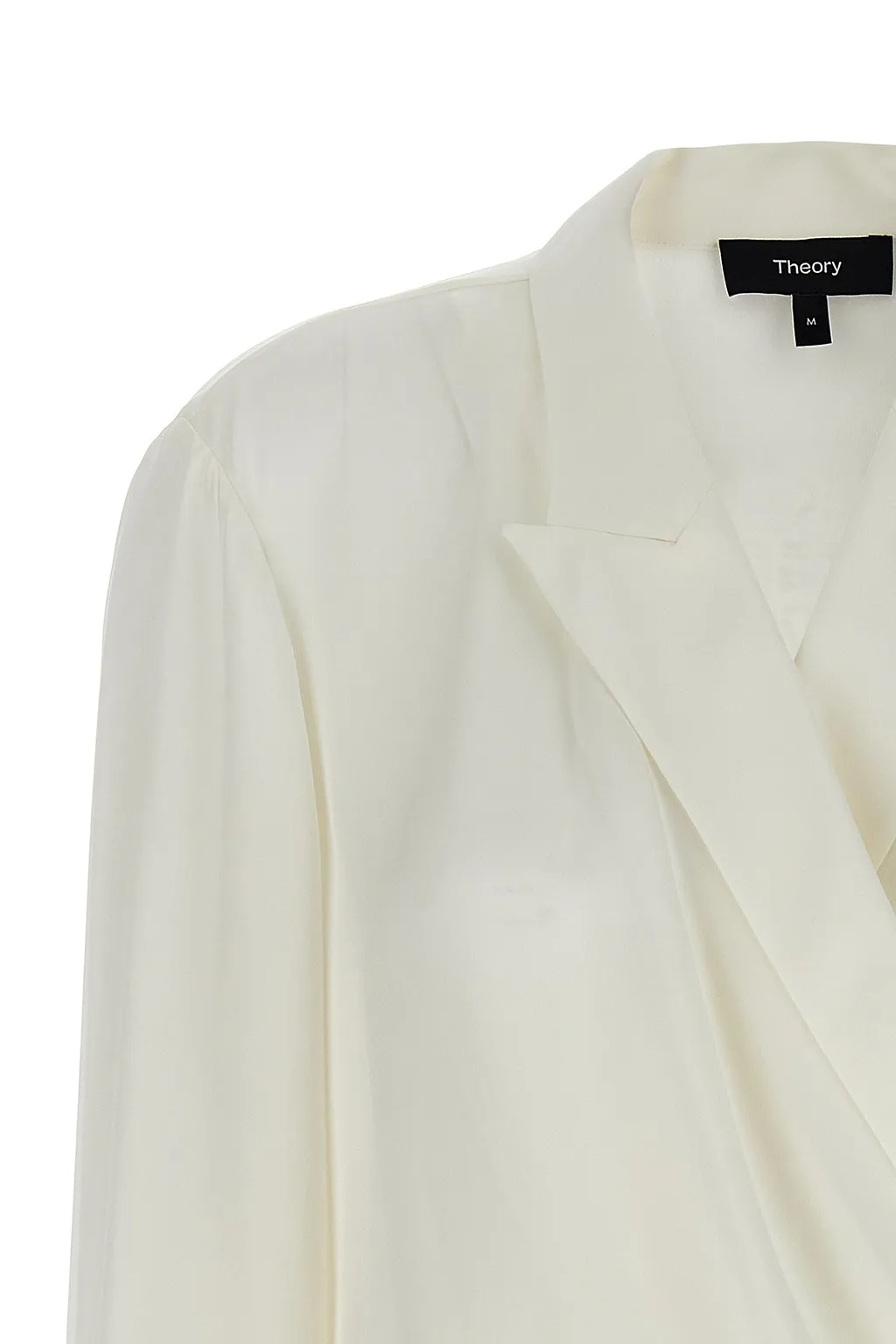 Theory V-Neck Draped Blouse