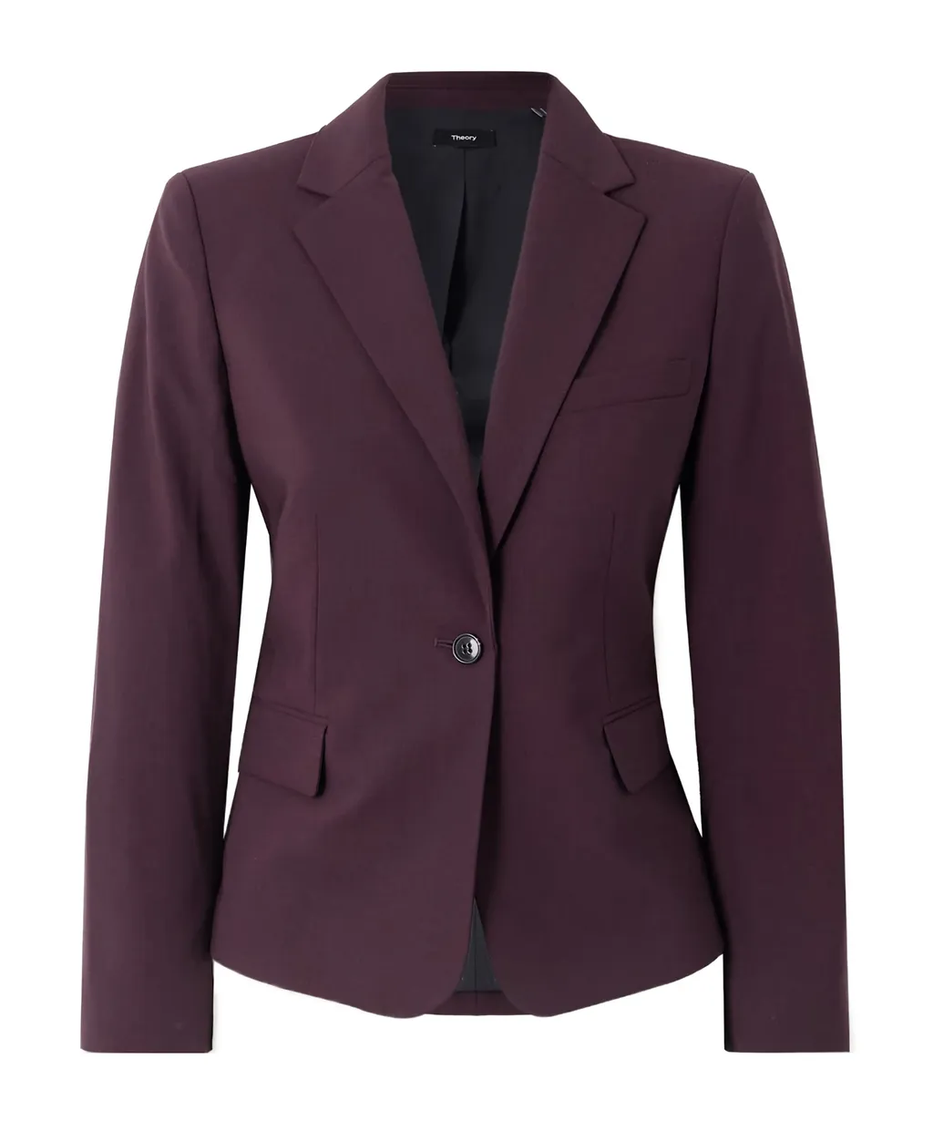 Wool Blend Suit Jacket