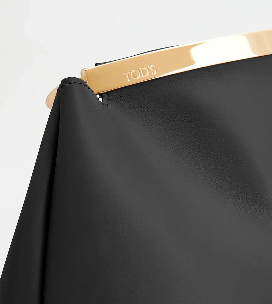 Tod's Magenta Chain Strap Clutch Bag