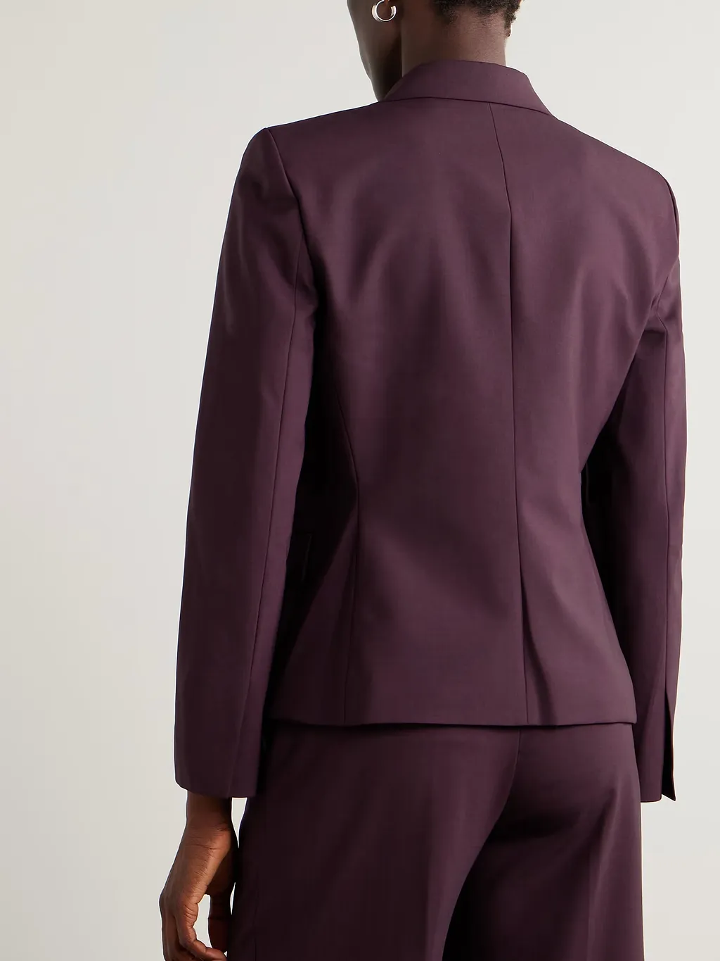 Wool Blend Suit Jacket