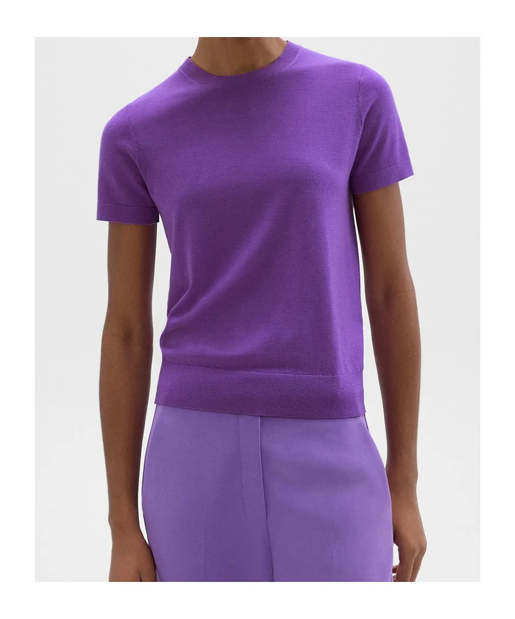 Wool Short-Sleeved Sweater