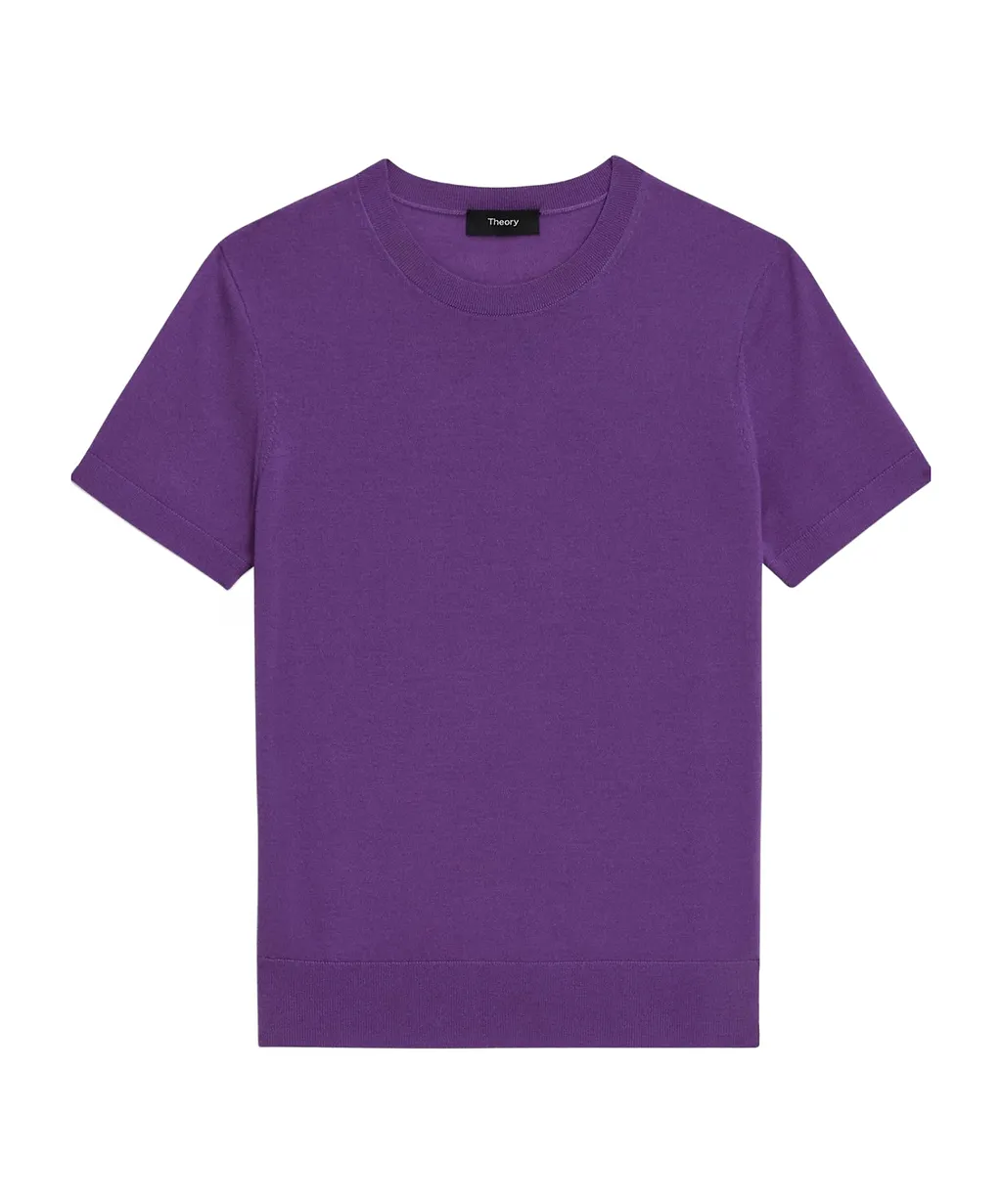 Wool Short-Sleeved Sweater