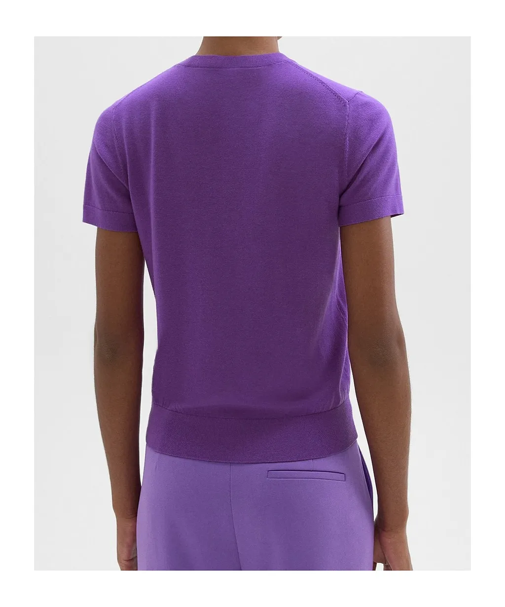 Wool Short-Sleeved Sweater