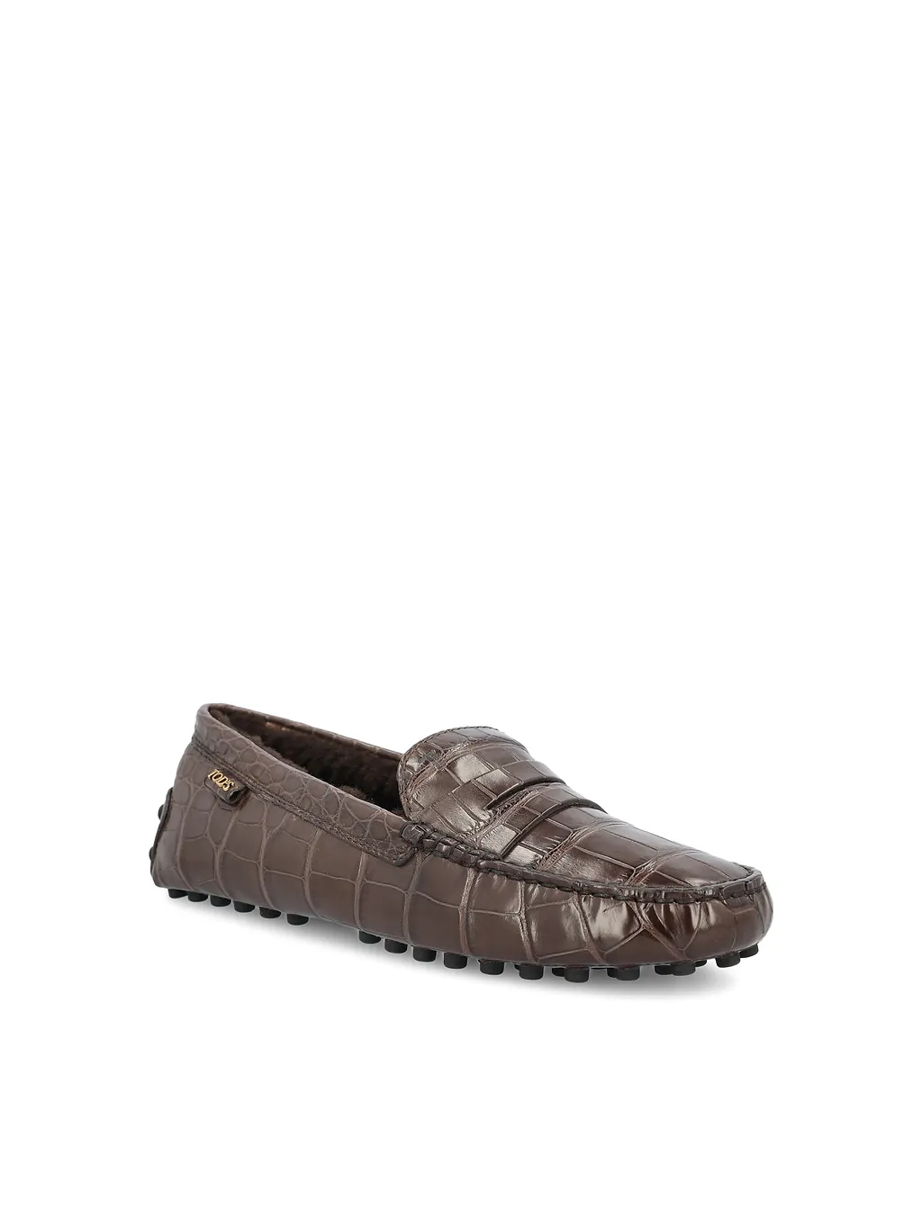 Tod's Round-Toe Embossed Loafers