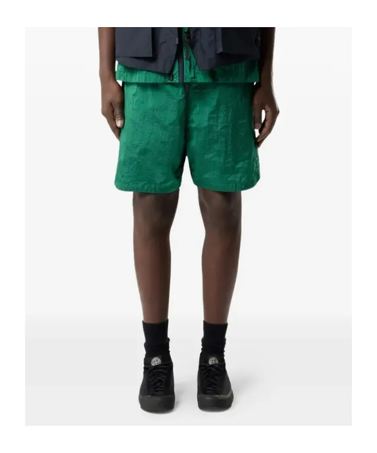 Stone Island Logo Patch Bermuda Shorts