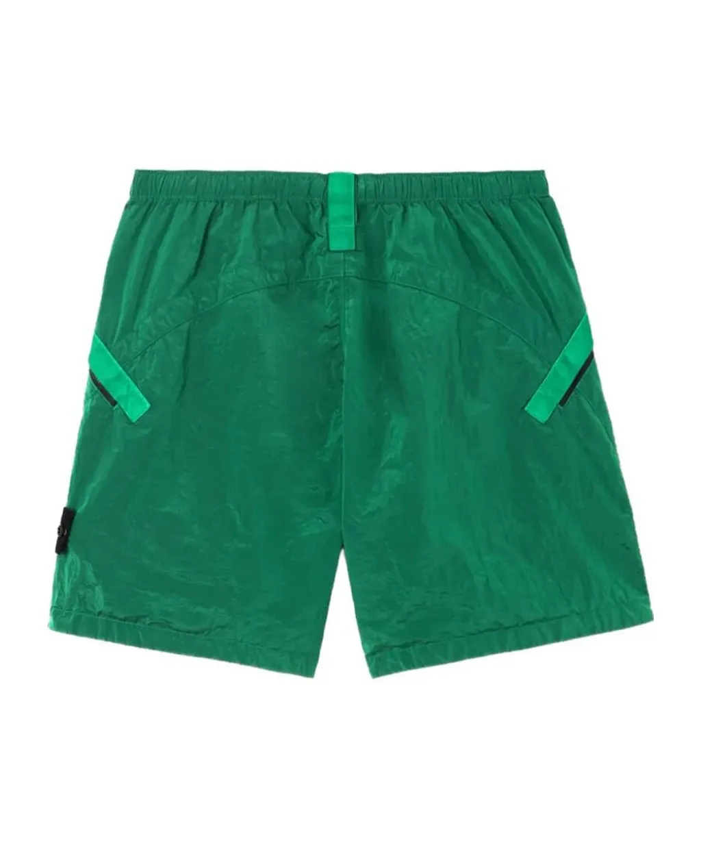 Stone Island Logo Patch Bermuda Shorts
