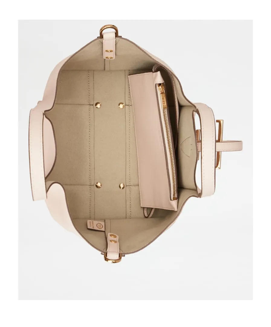 Tod's Timeless Logo Plaque Mini Tote Bag