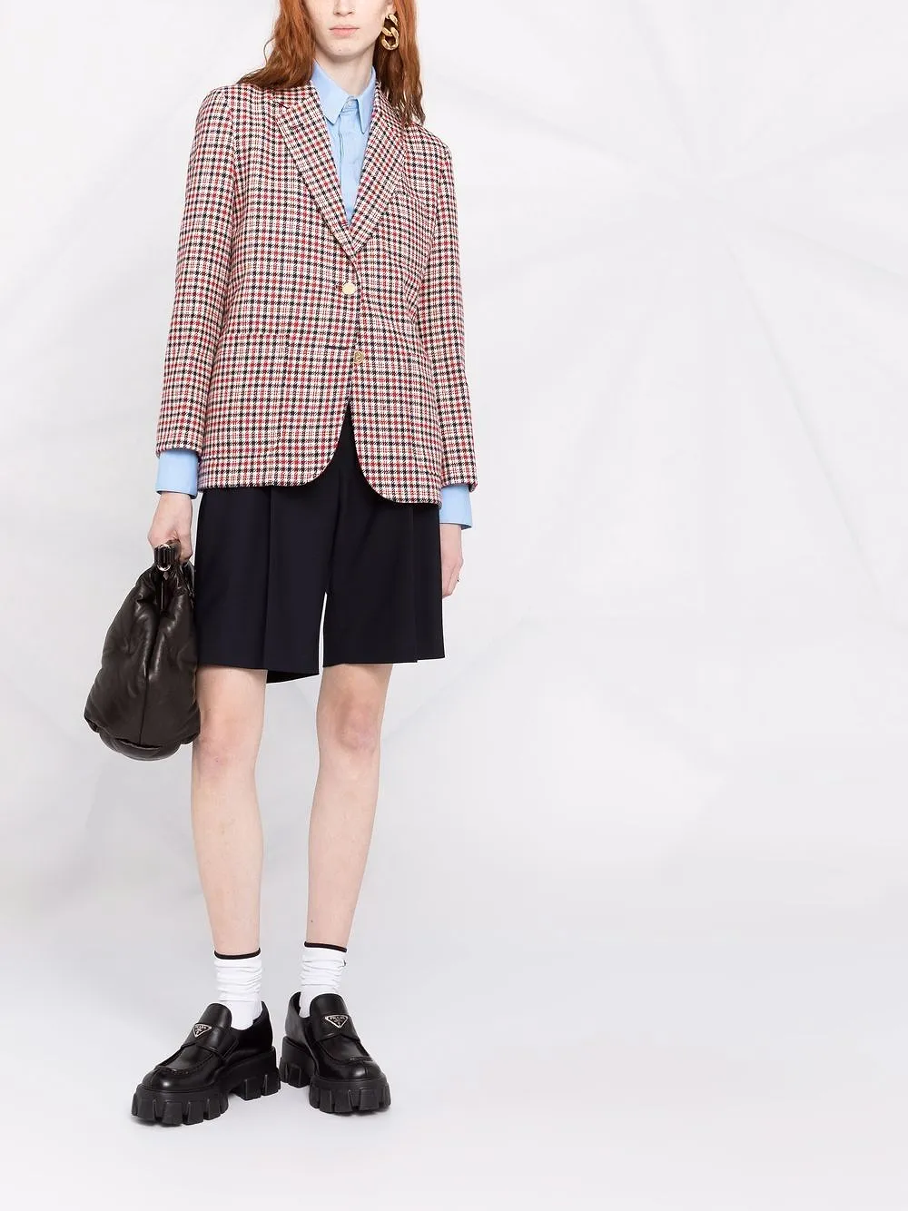 Check Button-Front Blazer