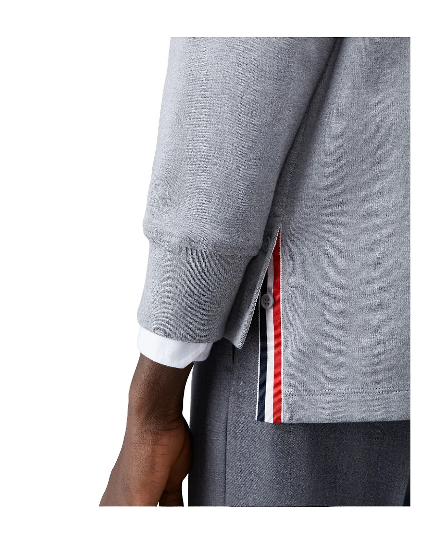 Cotton Long-Sleeve Rugby Hoodie