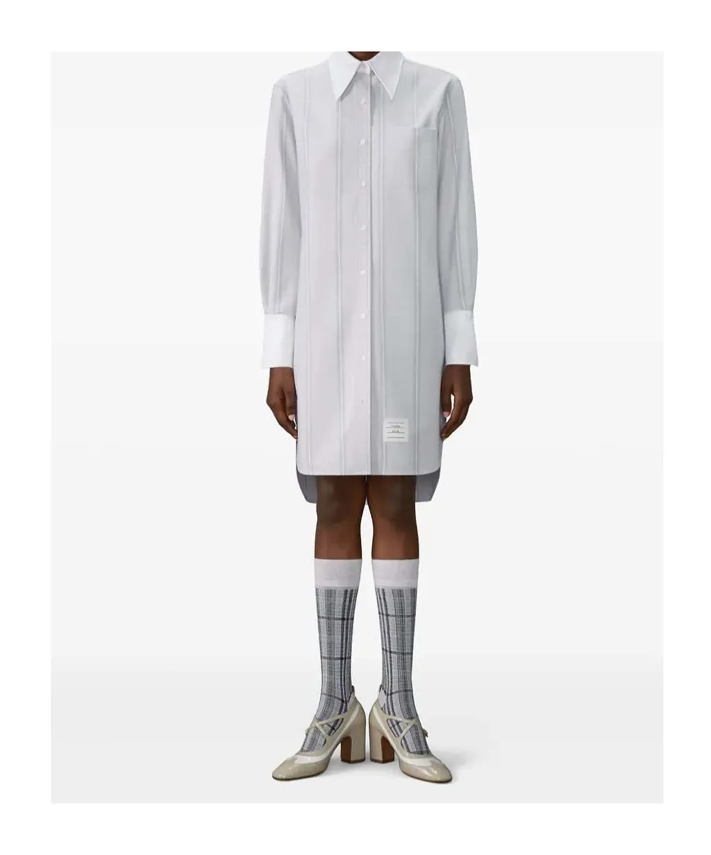 Collared Long-Sleeved Dress