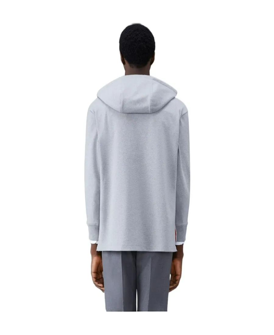 Cotton Long-Sleeve Rugby Hoodie