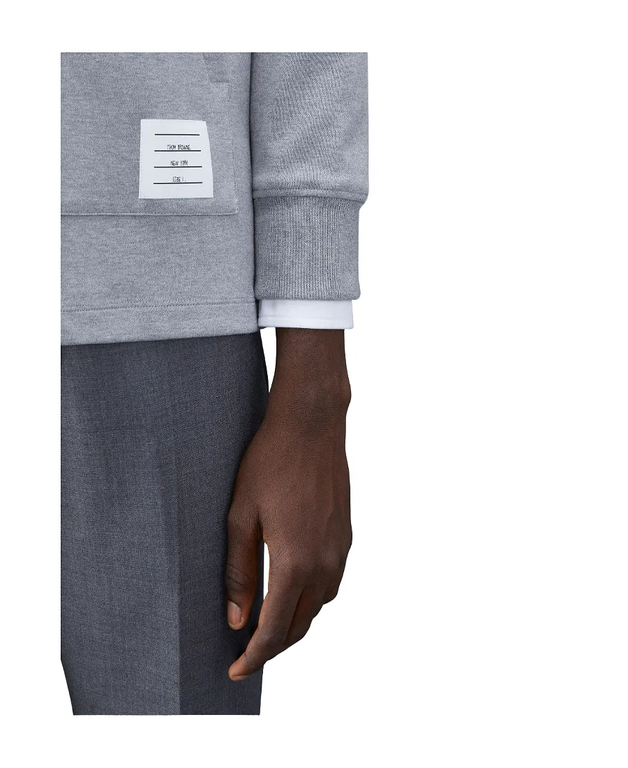 Cotton Long-Sleeve Rugby Hoodie