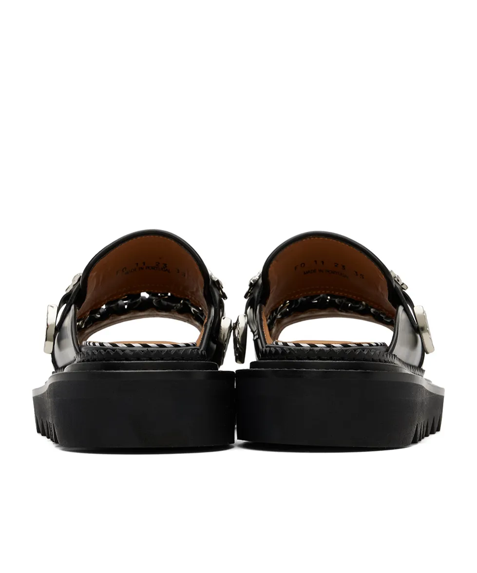 Chain Open-Toed Slippers
