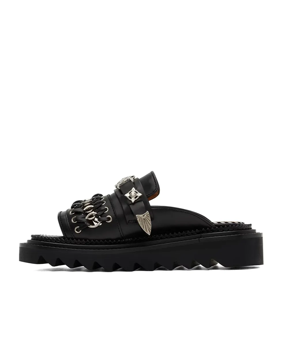 Chain Open-Toed Slippers