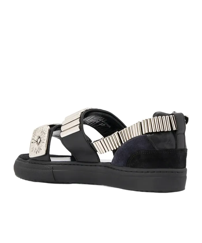 Embossed Strappy Sandals