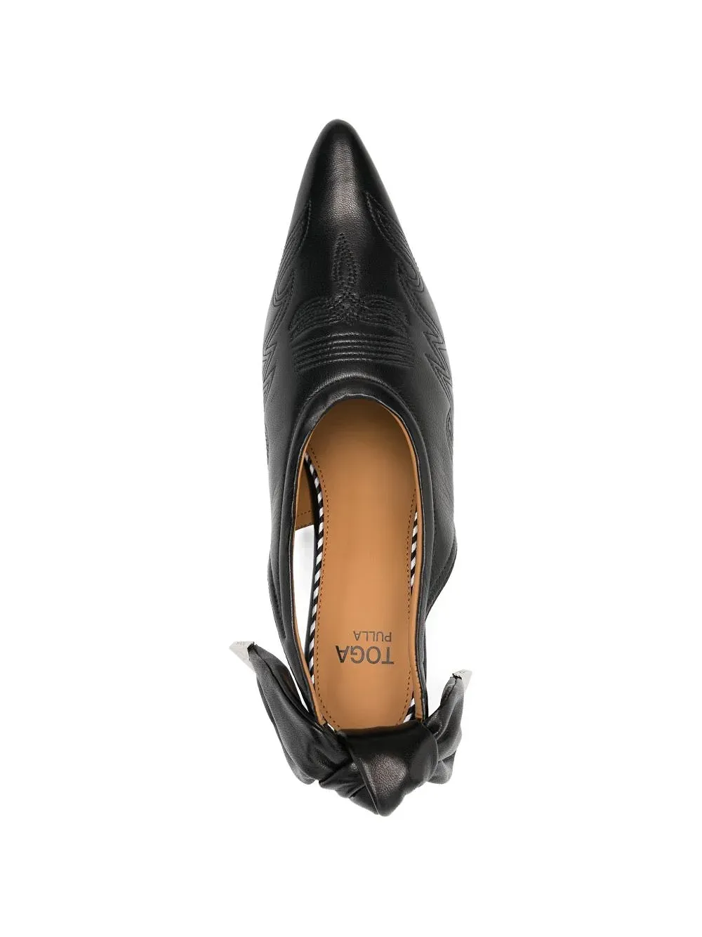 Toga Pulla Bow-Detail Pointed Toe Pumps