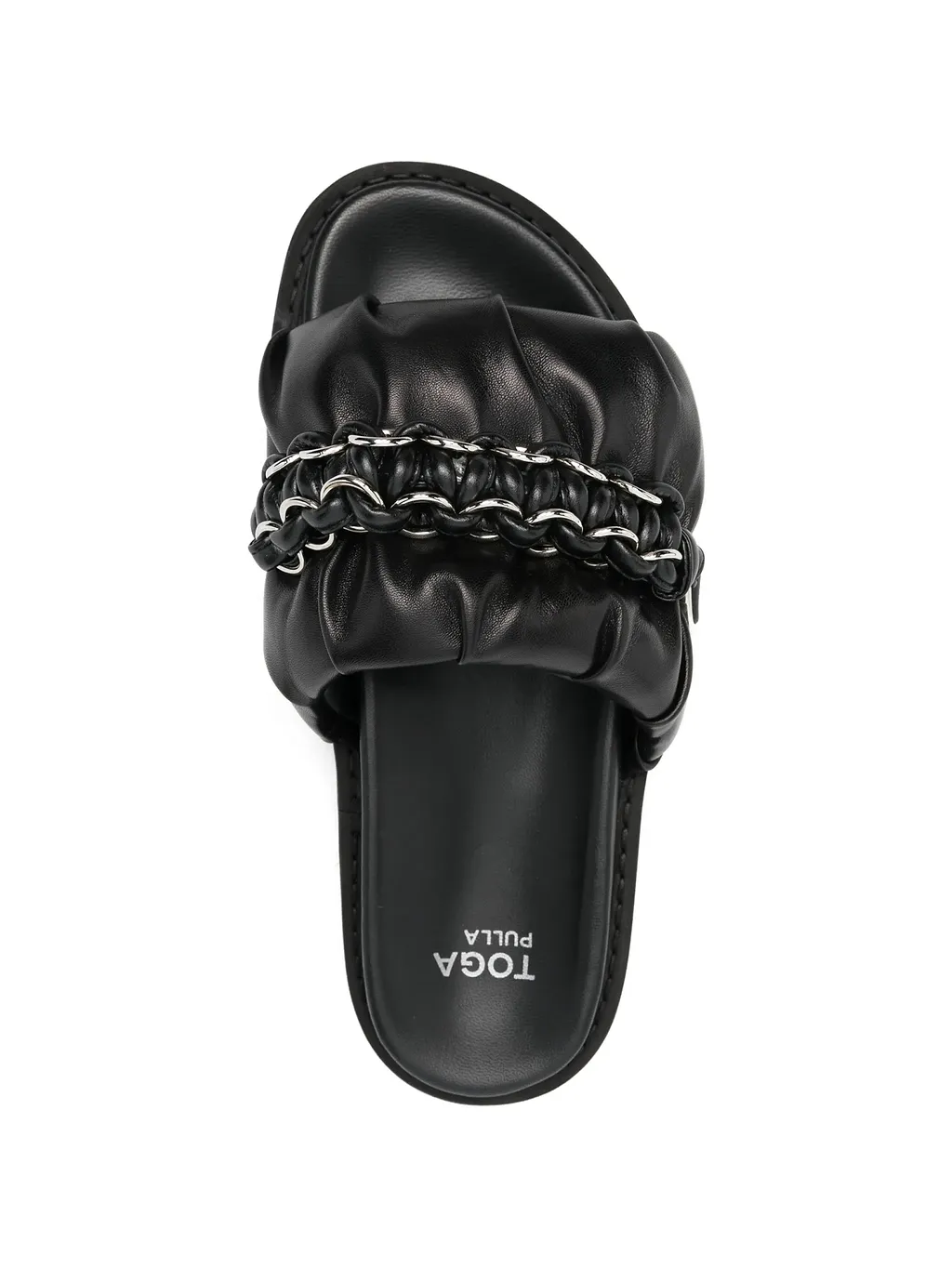 Toga Pulla Chain-Detail Flat Sandals