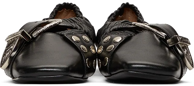 Toga Pulla Cross Strap Ballet Shoes