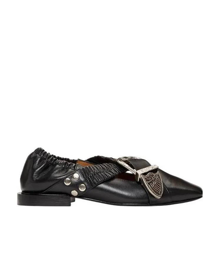Toga Pulla Cross Strap Ballet Shoes