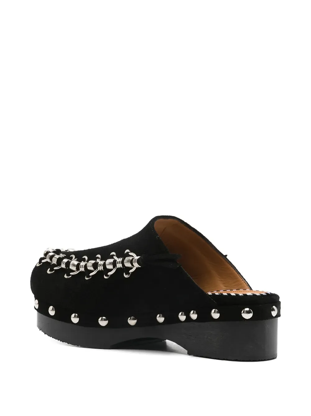 Toga Pulla Chain-Detail Round Toe Mules
