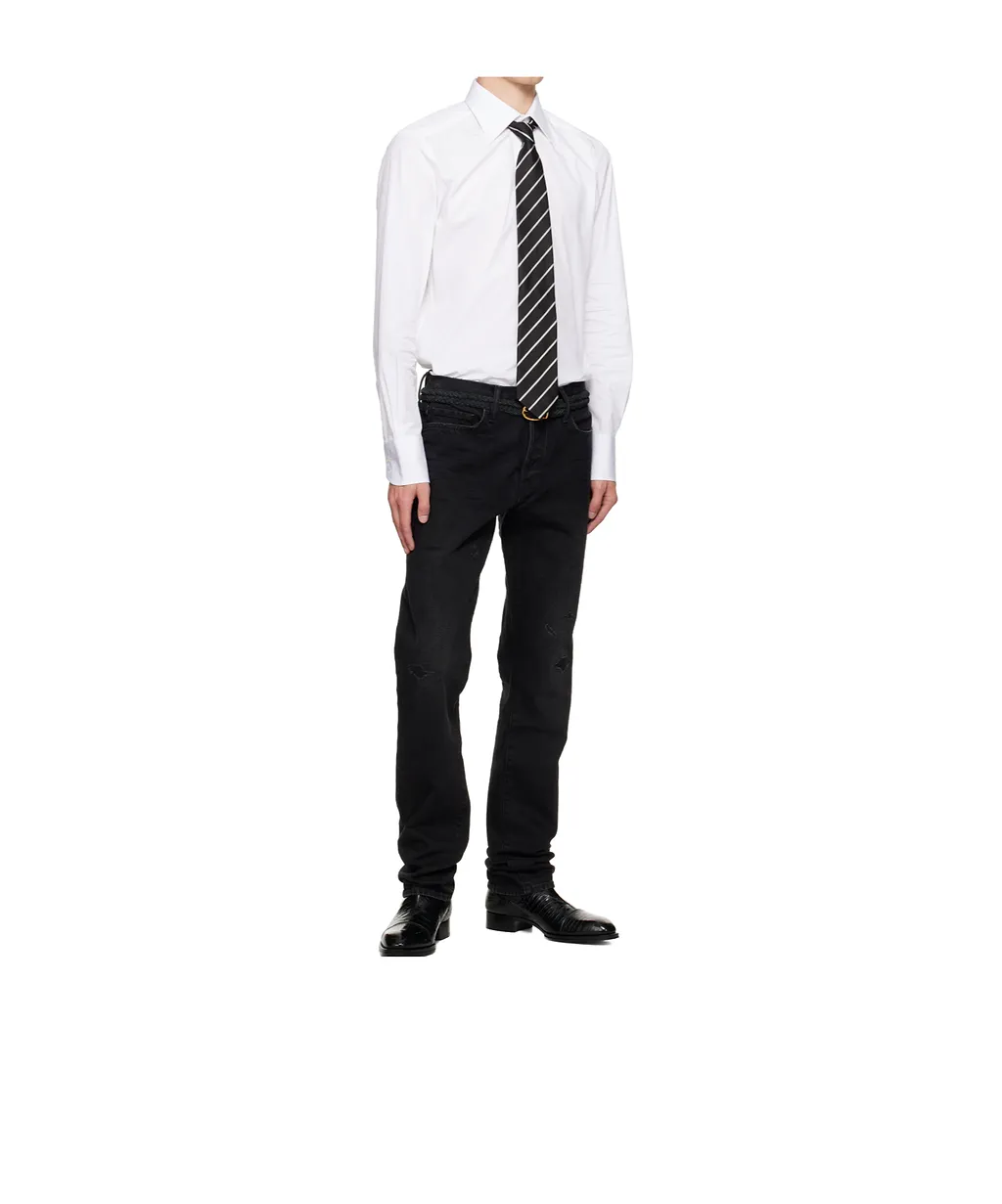 Alternate Weave Regimental Pointed Tie