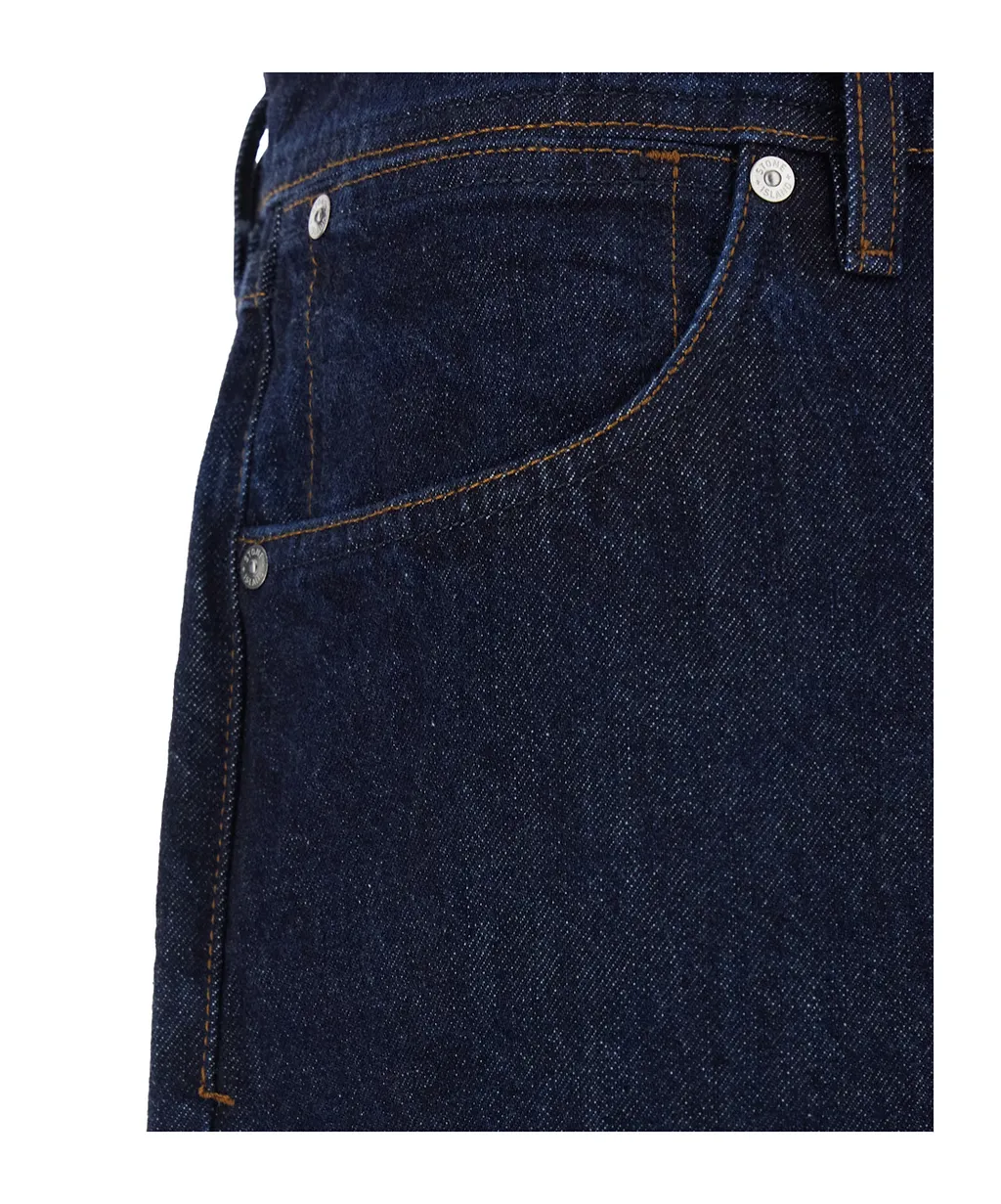 Stone Island Logo Patch Straight-Leg Jeans