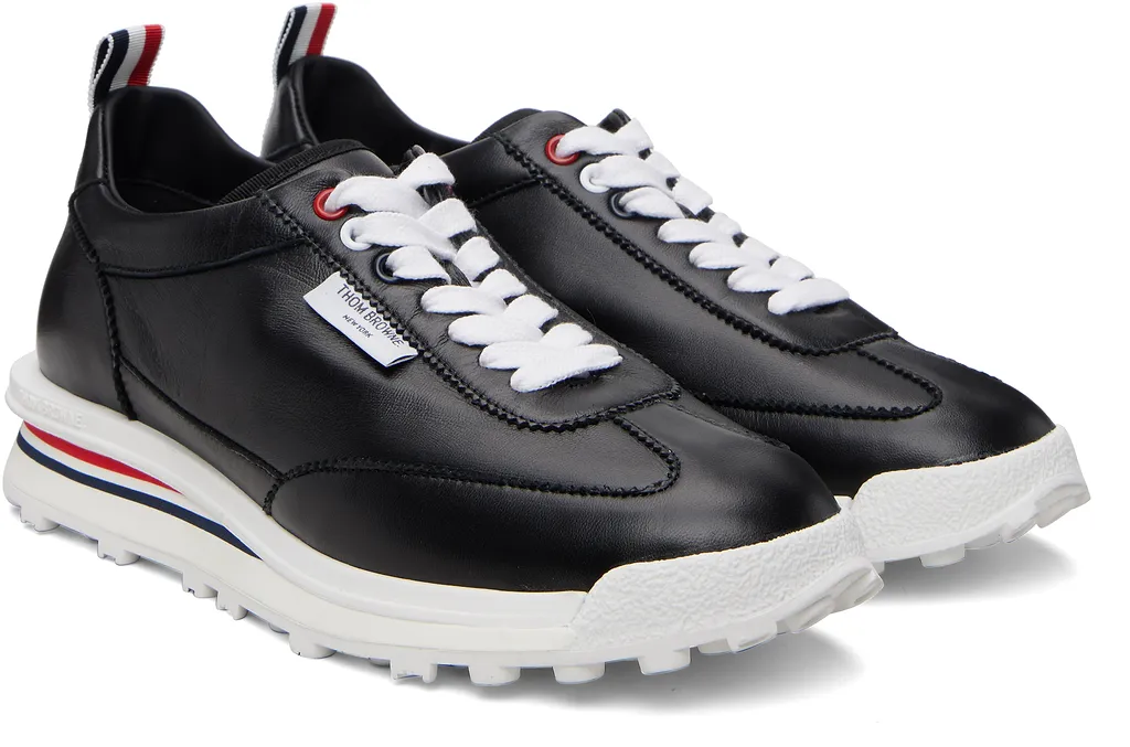 Lace-Up Leather Sneakers
