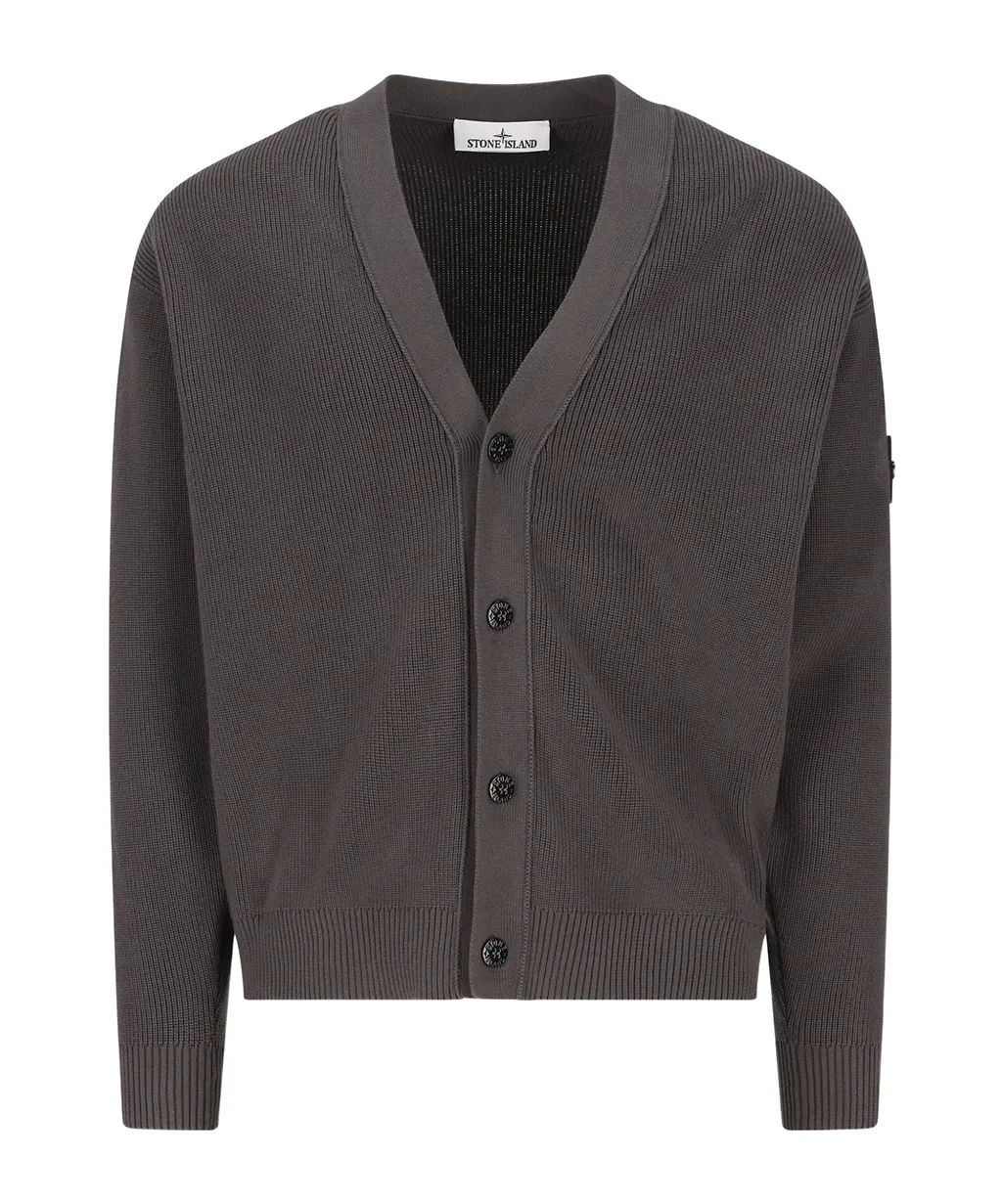 Stone Island Logo Patch Cardigan
