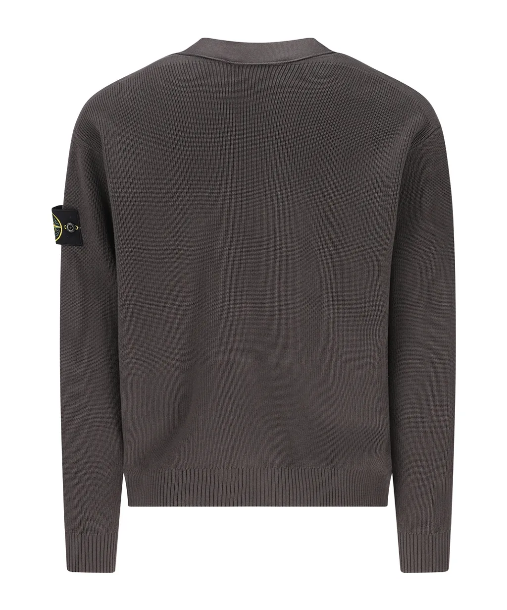 Stone Island Logo Patch Cardigan
