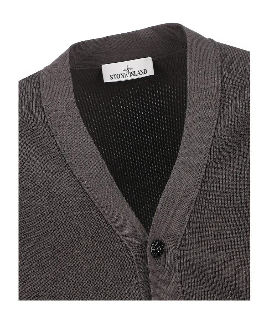 Stone Island Logo Patch Cardigan