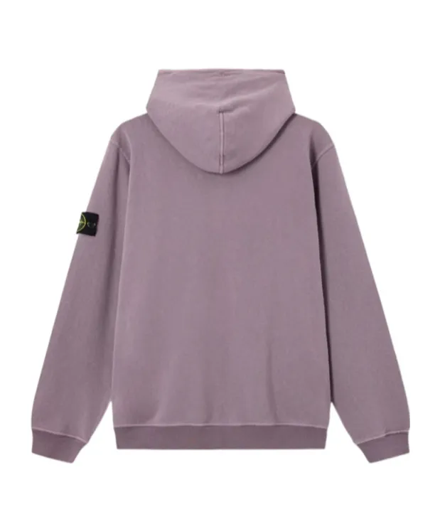 Stone Island Logo Patch Zip-Up Hoodie