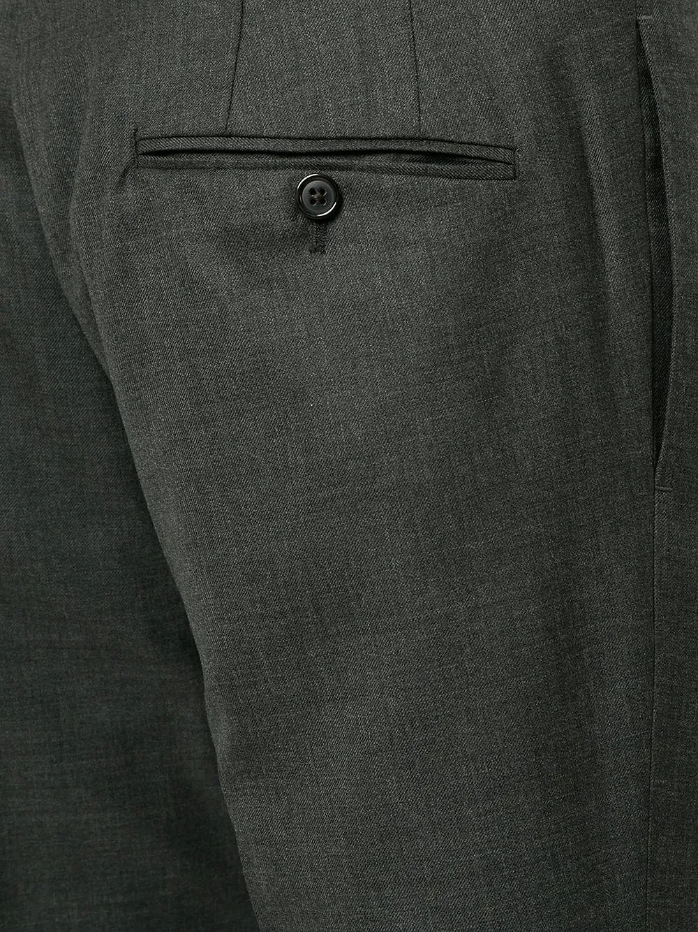 Low Rise Skinny Side Tab Trouser In Super 120’S Twill