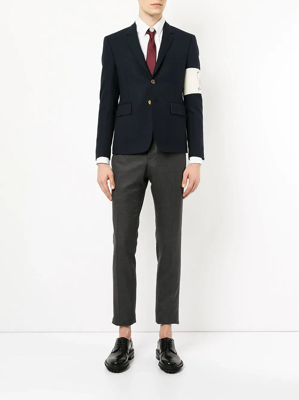Low Rise Skinny Side Tab Trouser In Super 120’S Twill