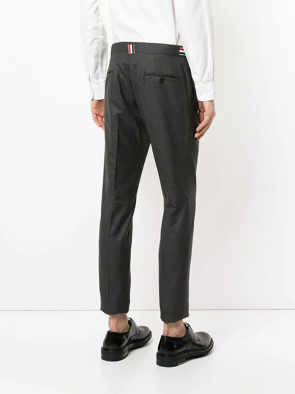 Low Rise Skinny Side Tab Trouser In Super 120’S Twill