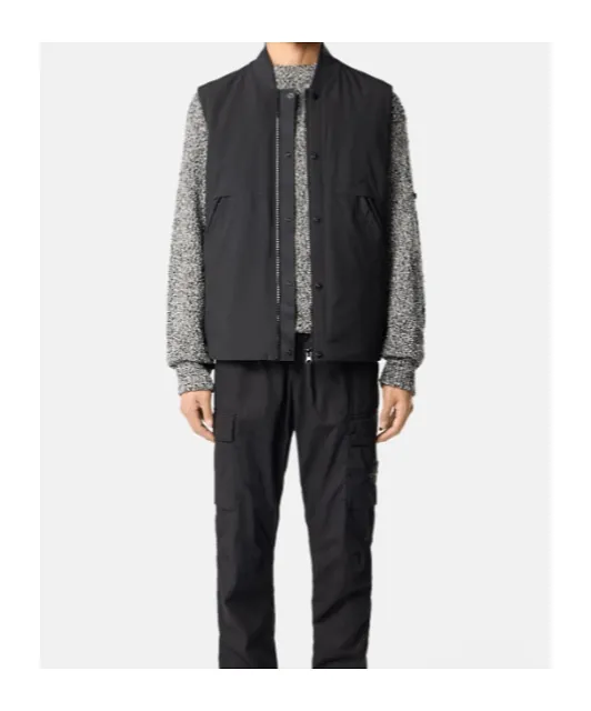 Stone Island Logo Patch Zipped Vest