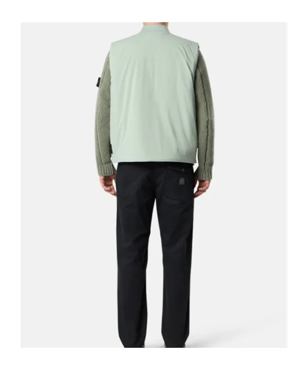 Stone Island Logo Patch Zipped Vest