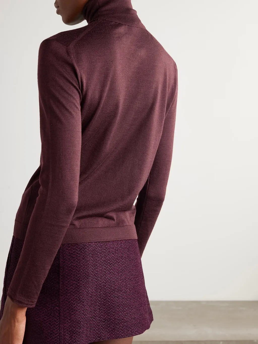 Cashmere Blend Turtleneck Sweater