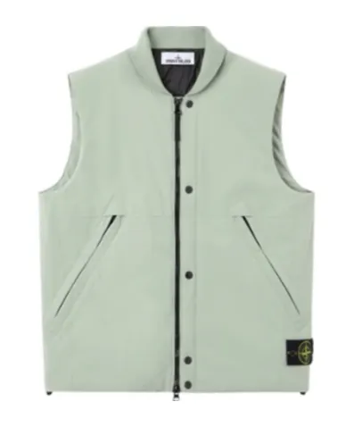 Stone Island Logo Patch Zipped Vest