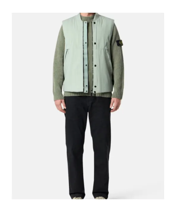 Stone Island Logo Patch Zipped Vest