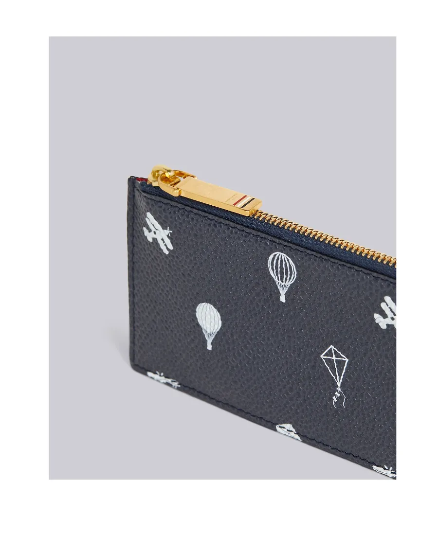 Navy Blue Pebble Zipper Purse