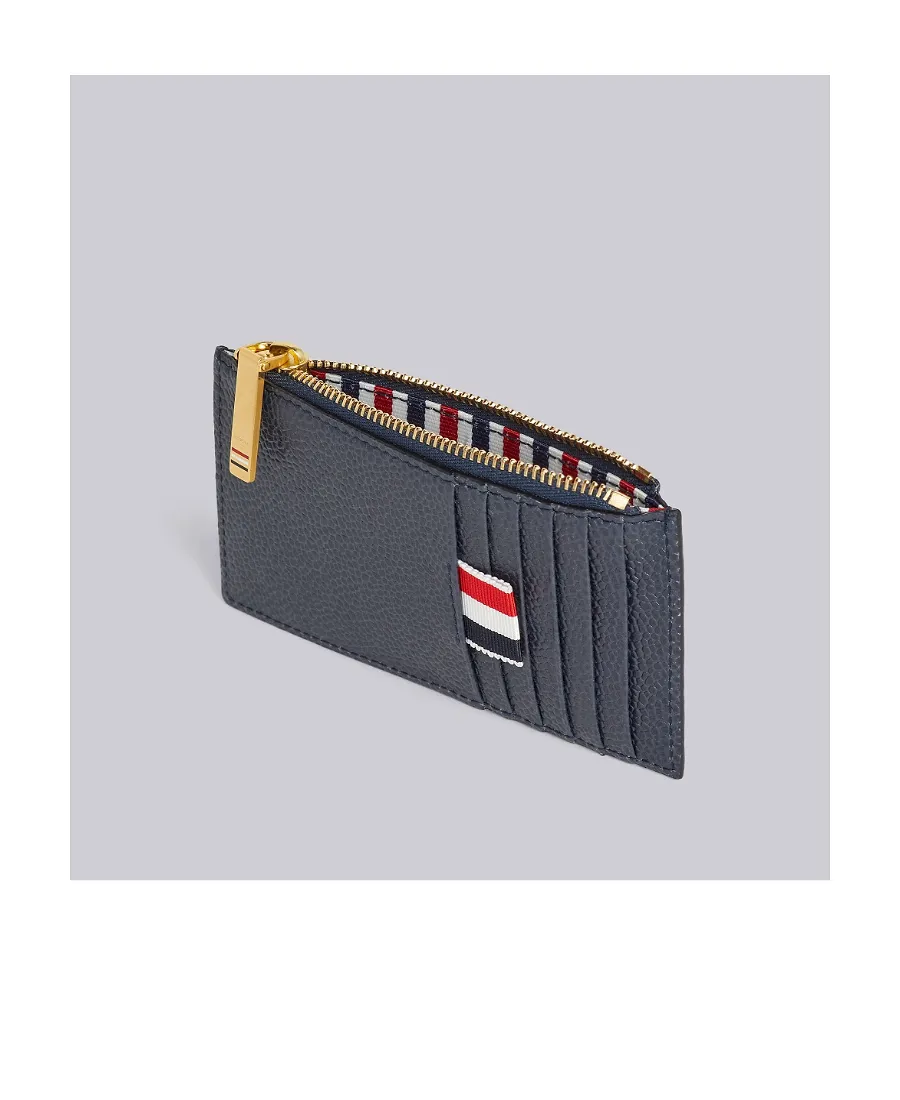 Navy Blue Pebble Zipper Purse