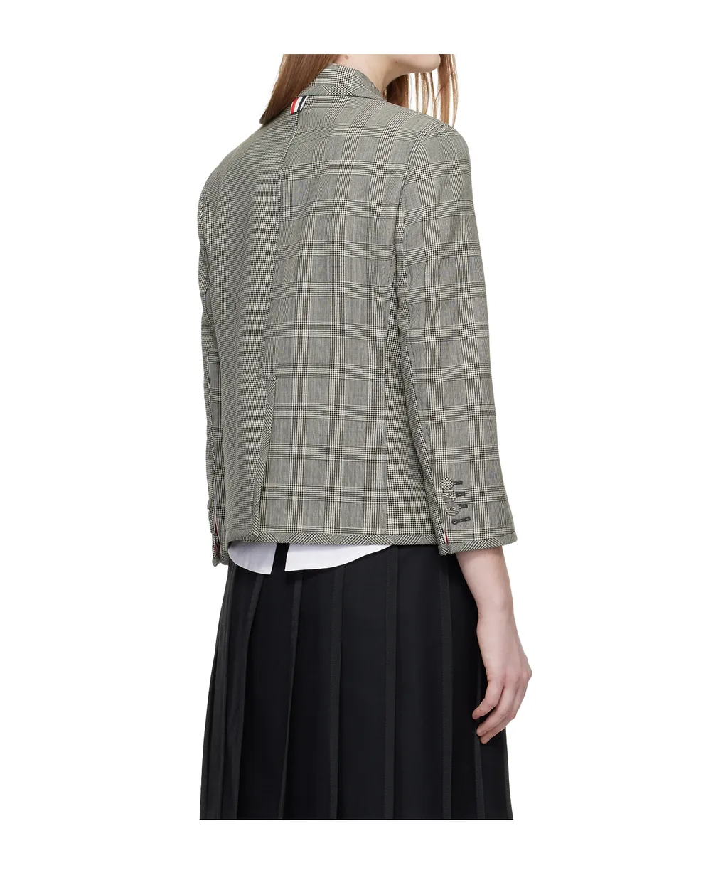 Plaid Wool Suit Jacket