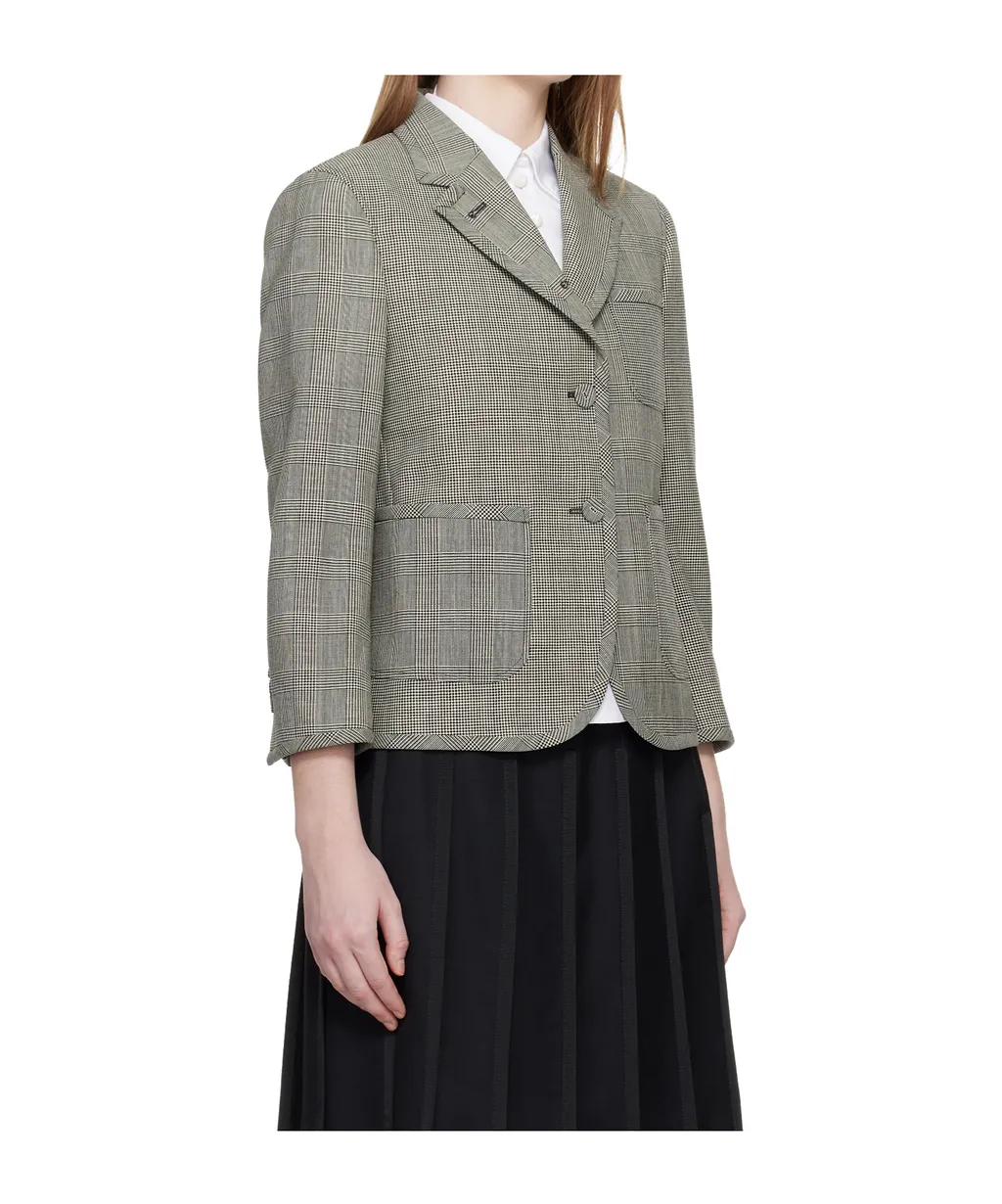 Plaid Wool Suit Jacket
