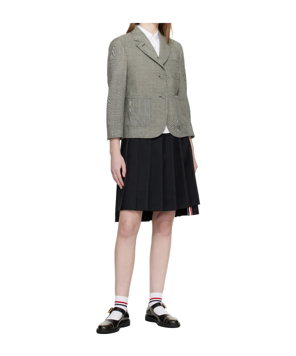 Plaid Wool Suit Jacket