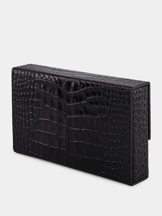 Crocodile-Patterned Handbag