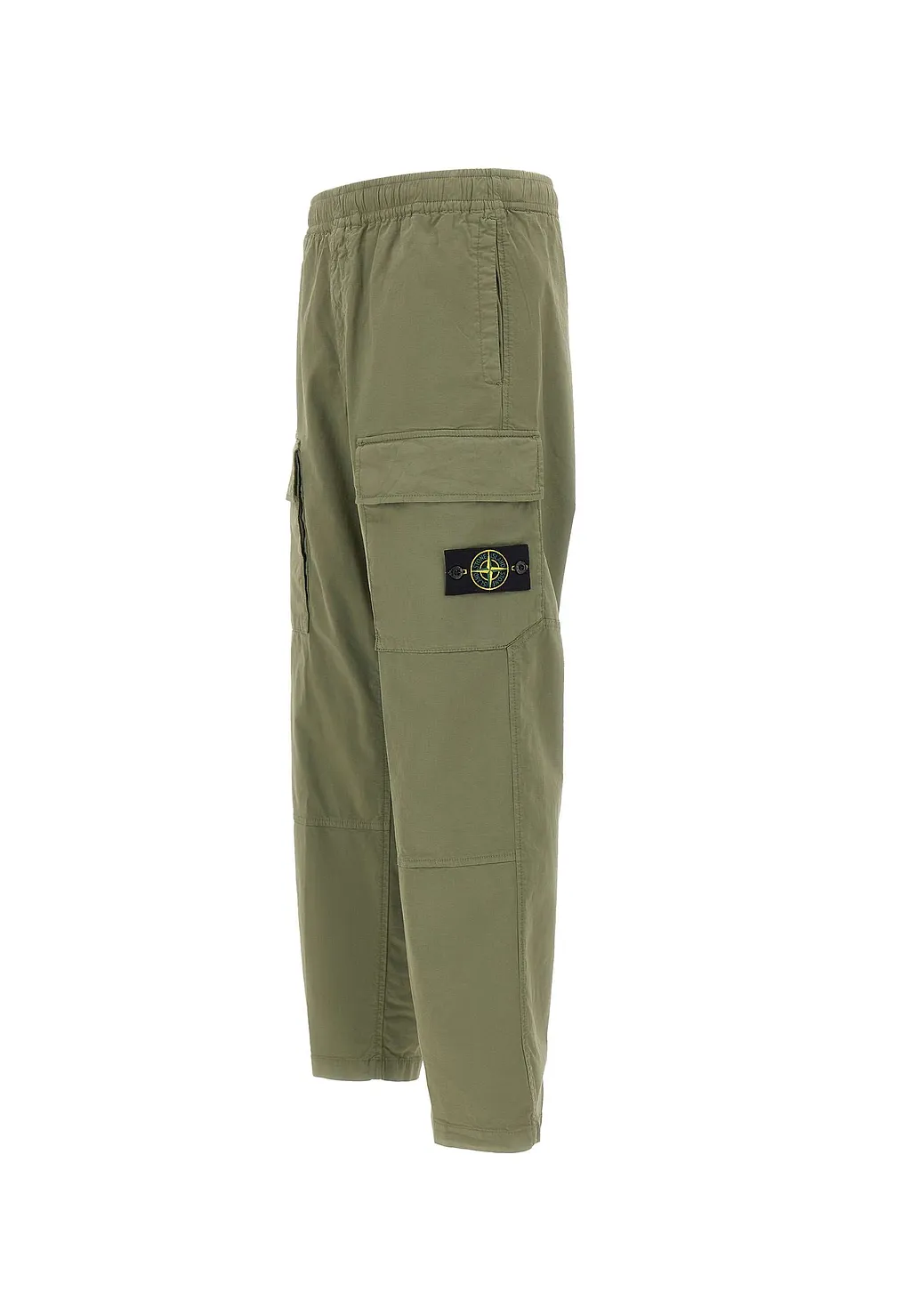 Stone Island Logo Patch Loose Cargo Pants