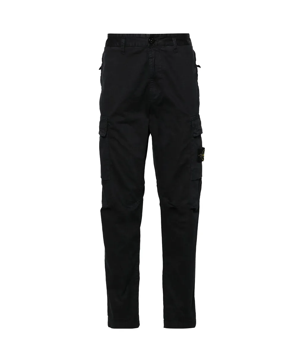 Stone Island Logo Patch Cargo Pants