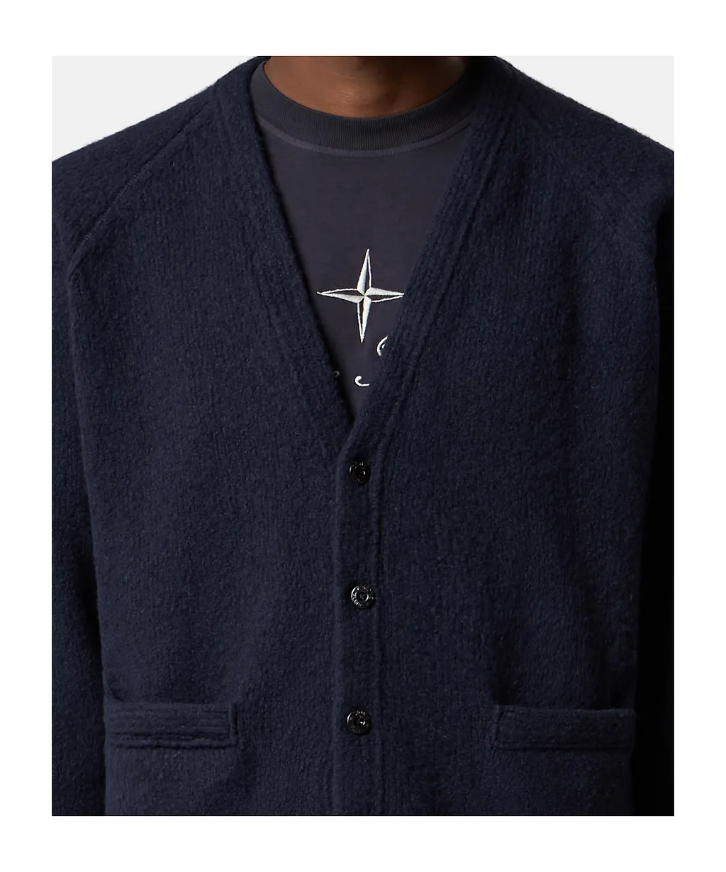 Oversized-Fit Raglan V-Neck Cardigan