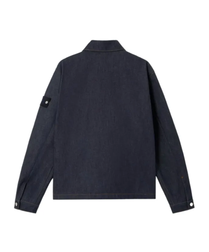 Stone Island Logo Patch Denim Jacket